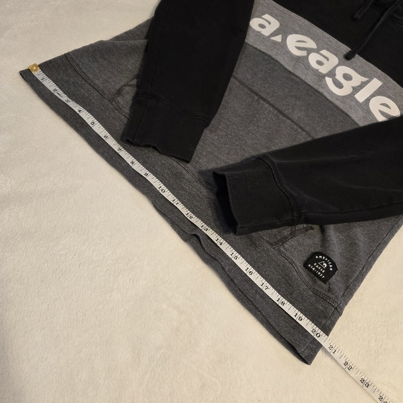 American Eagle Men's Colorblock‎ Logo Hoodie Pullover Sweatshirt Medium - Picture 12 of 13